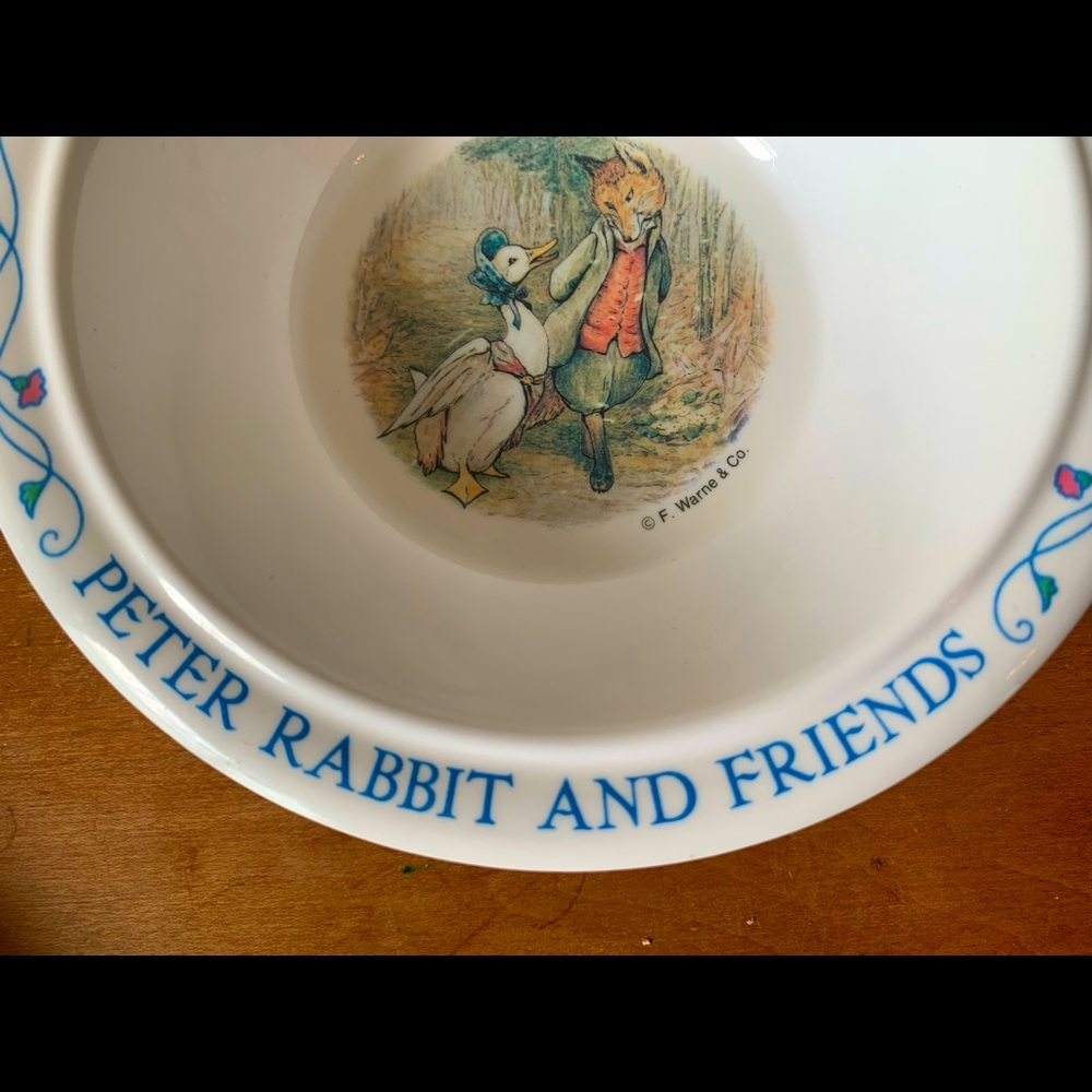 Peter Rabbit & Friends Set - Divided Plate and Bowl - Picture 7 of 9